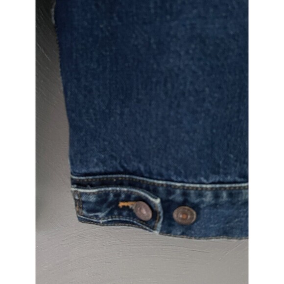 Vtg Levi's Jean Jacket Mens XL Denim 90s 70507 Made In Mexico Trucker Med Wash - Picture 9 of 16
